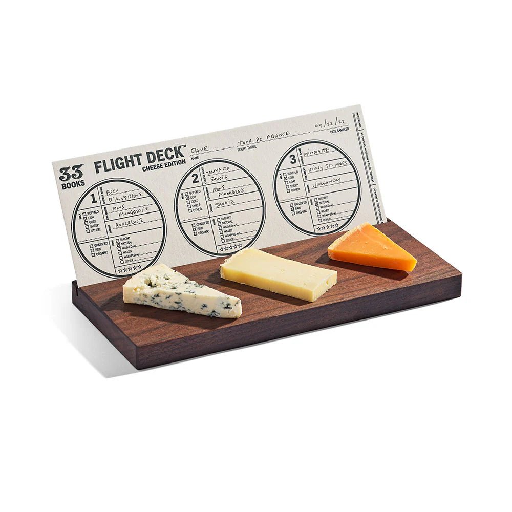 33Books Flight Deck for Cheese Tasting – Flax Pen to Paper