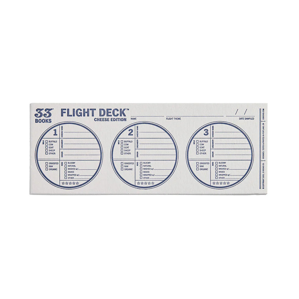 33Books Flight Deck for Cheese Tasting