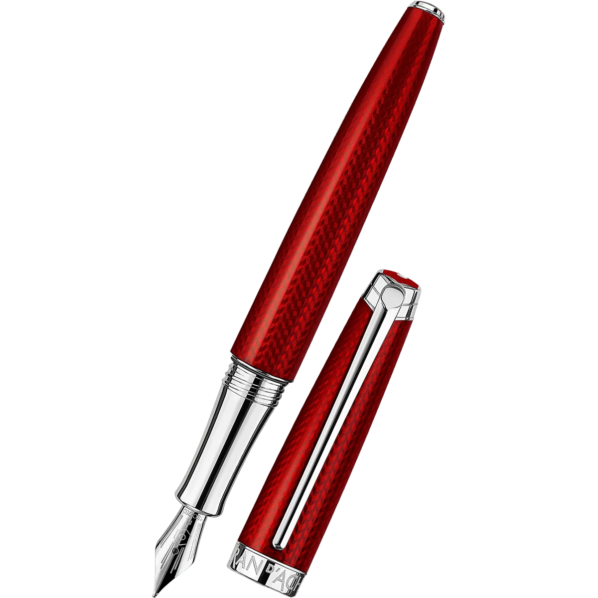 CARAN D'ACHE Leman Fountain Pen - Rouge Carmin
