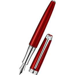 CARAN D'ACHE Leman Fountain Pen - Rouge Carmin