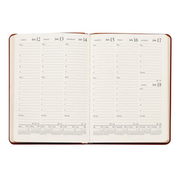GI 2027 Desk Diary Goatskin Leather - Royal Blue