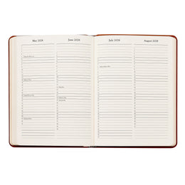 GI 2027 Desk Diary Goatskin Leather - Slate Blue