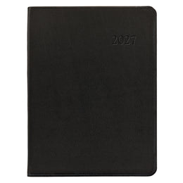 GI 2027 Desk Diary Traditional Leather - Black