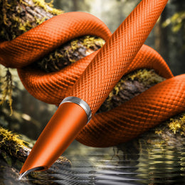 Diplomat Viper Fountain Pen Orange Guilloche - Fine/Medium (Copy)