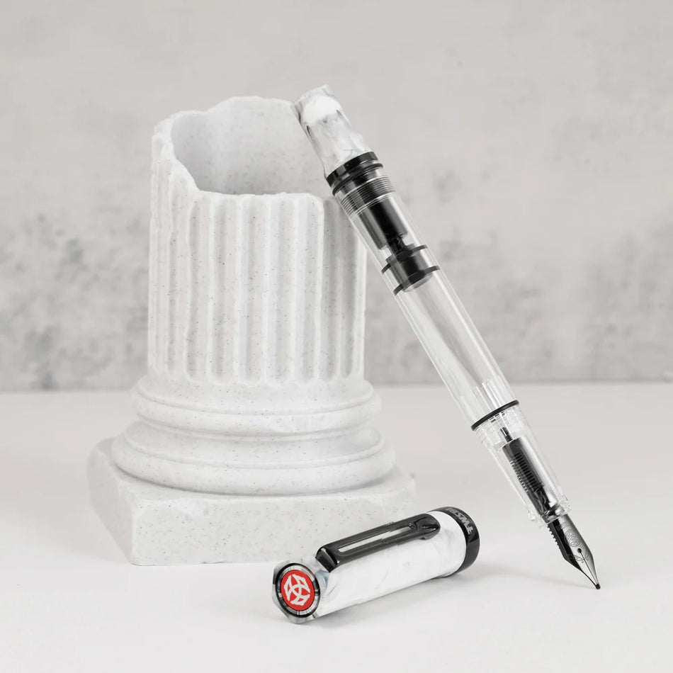 Twsbi ECO Fountain Pen - Carrara w/ Onyx