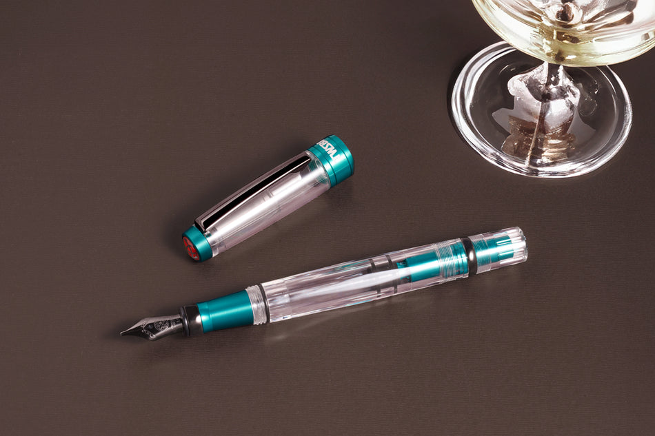 Twsbi Diamond 580ALR Fountain Pen - Caribbean with Onyx