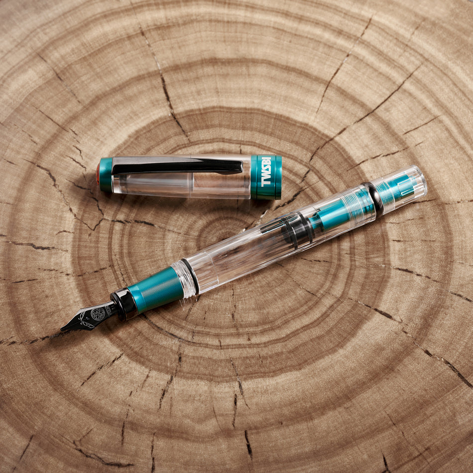 Twsbi Diamond 580ALR Fountain Pen - Caribbean with Onyx