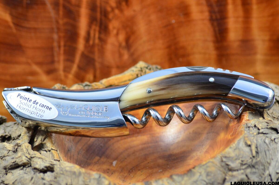 Laguiole Wine Opener Zebu Horn