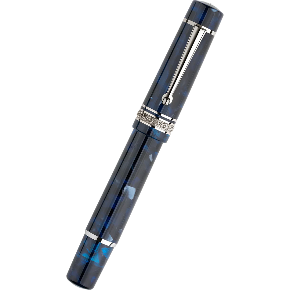 Delta Reservoir 2.0 Fountain Pen - Blue/Gray Mother of Pearl