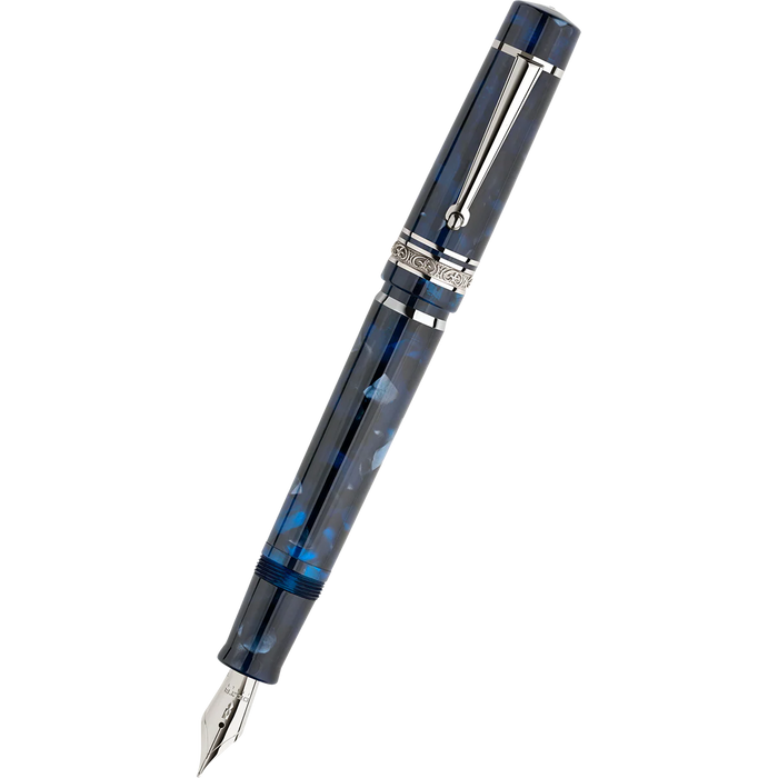 Delta Reservoir 2.0 Fountain Pen - Blue/Gray Mother of Pearl