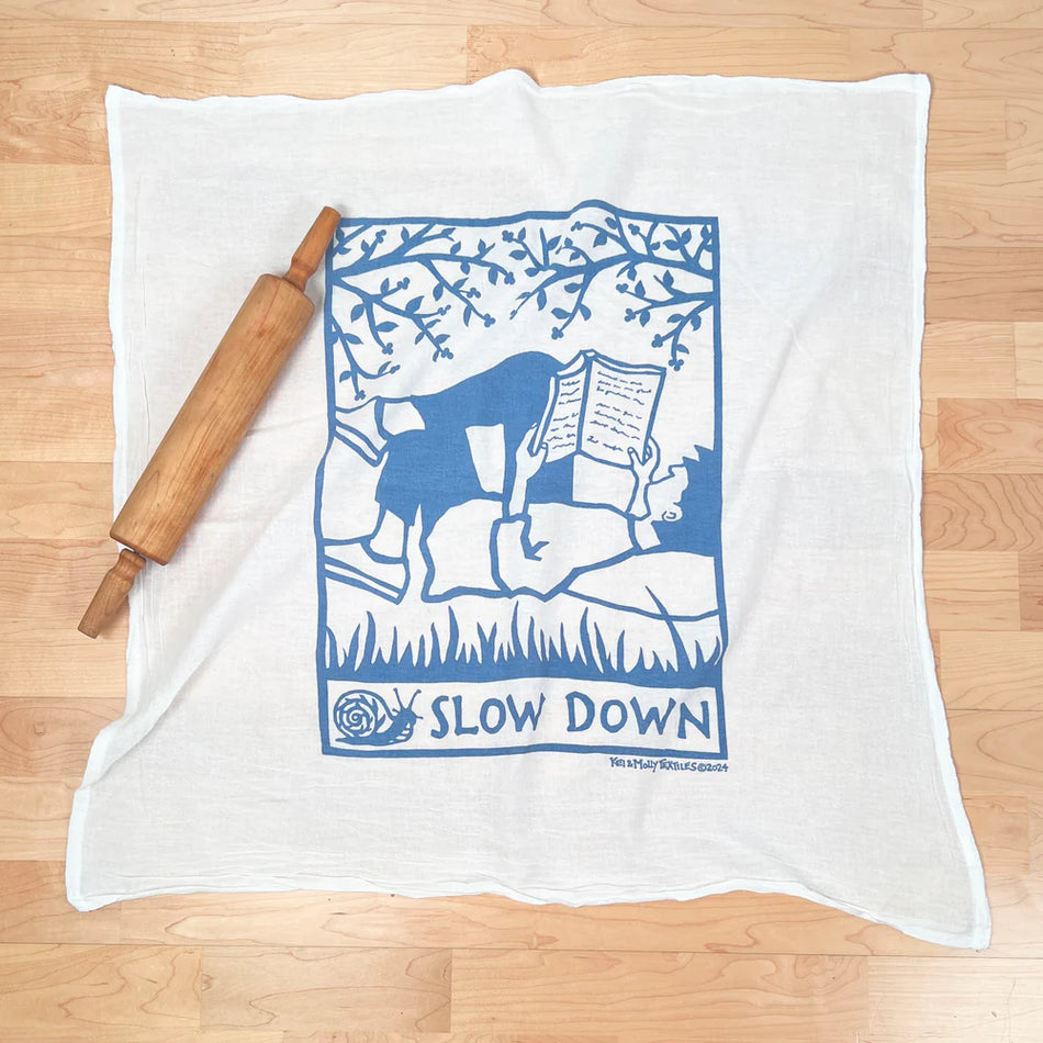Kei & Molly Flour Sack Dish Towel - Slow Down