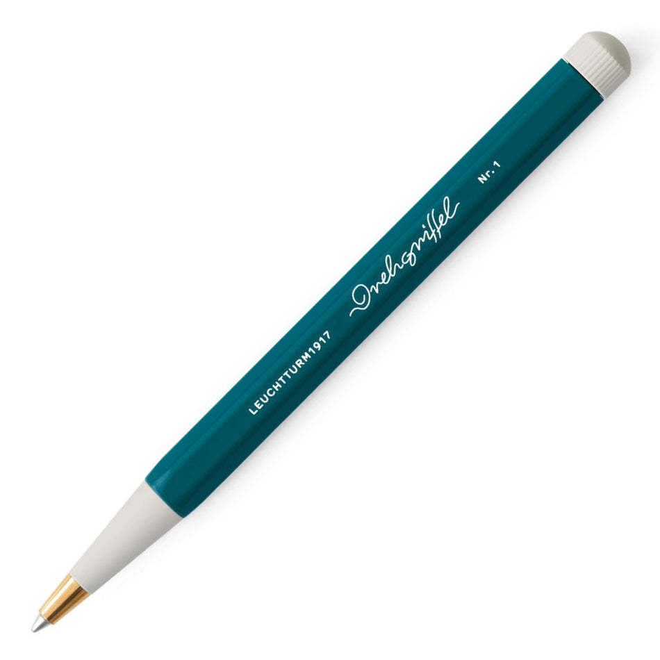 Leuchtturm1917 Pacific Green, Drehgriffel Nr. 1, pen with black gel ink (d)