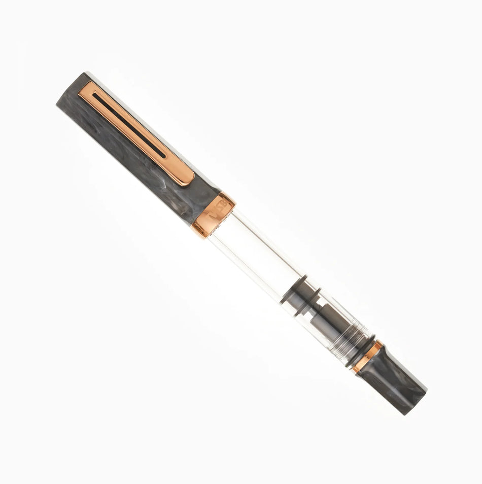 Twsbi ECO Fountain Pen - Black Marble w/ Bronze