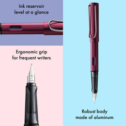 LAMY AL-Star Fountain Pen - Black Purple