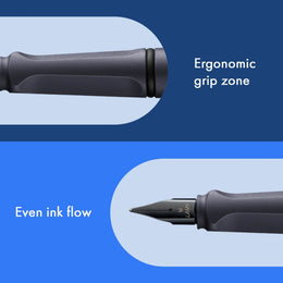 LAMY Safari Fountain Pen - Steel Black
