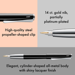 LAMY Studio Fountain Pen - Piano Black