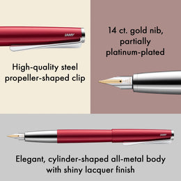 LAMY Studio Fountain Pen - Piano Red
