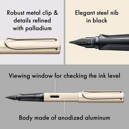 LAMY LX Fountain Pen - Palladium