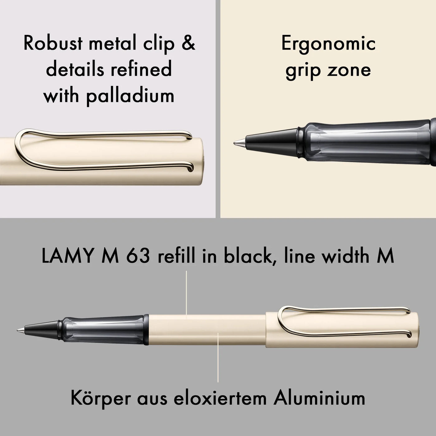 LAMY LX Rollerball Pen - Palladium