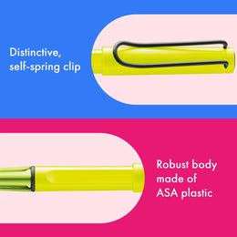 LAMY Safari Rollerball Pen - Neon Yellow