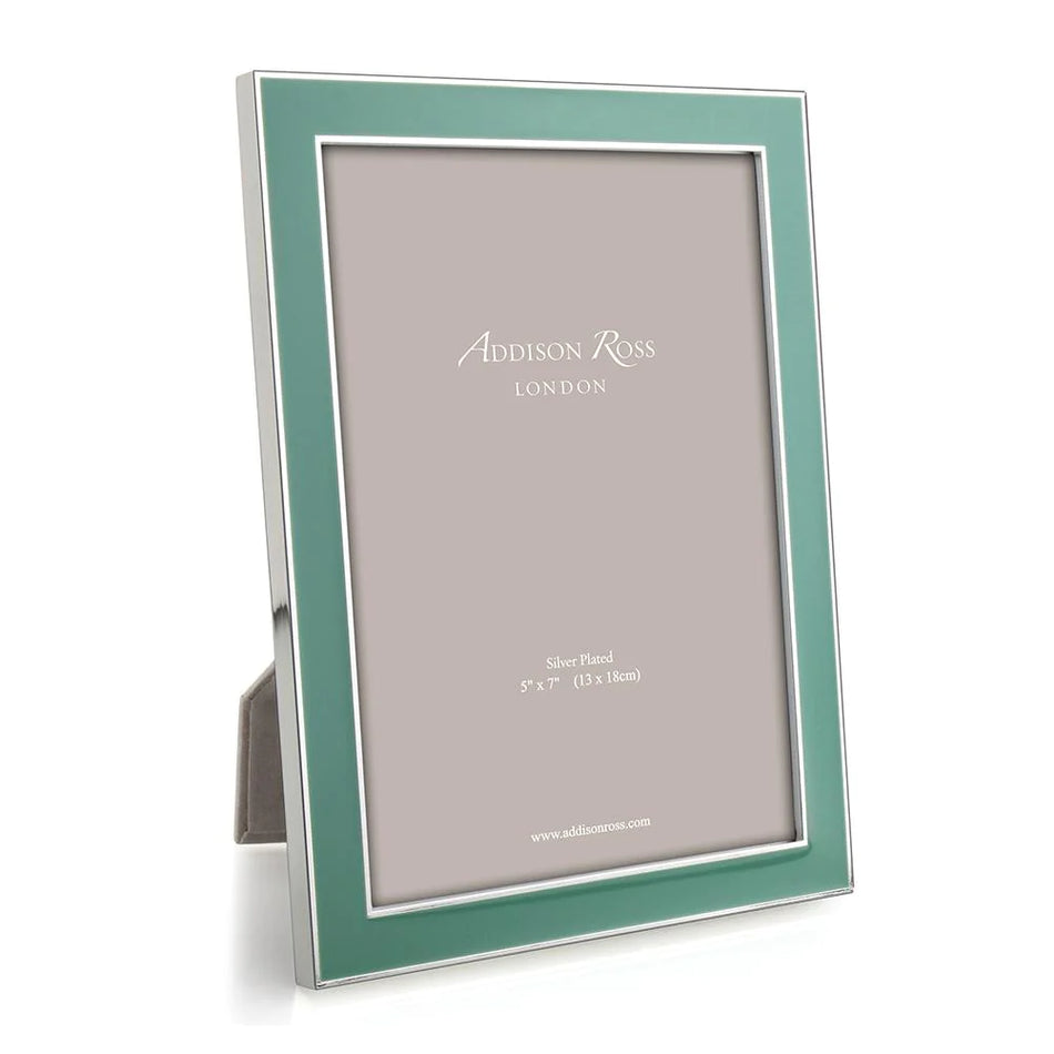 Addison Ross - Silver Trim and Duck Egg Green Enamel Picture Frame