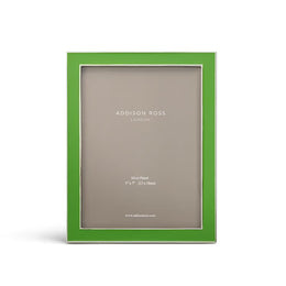 Addison Ross - Silver Trim and Leaf Green Enamel Picture Frame