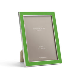 Addison Ross - Silver Trim and Leaf Green Enamel Picture Frame
