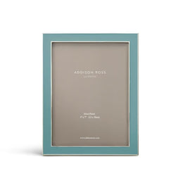 Addison Ross - Silver Trim and Chambray Enamel Picture Frame