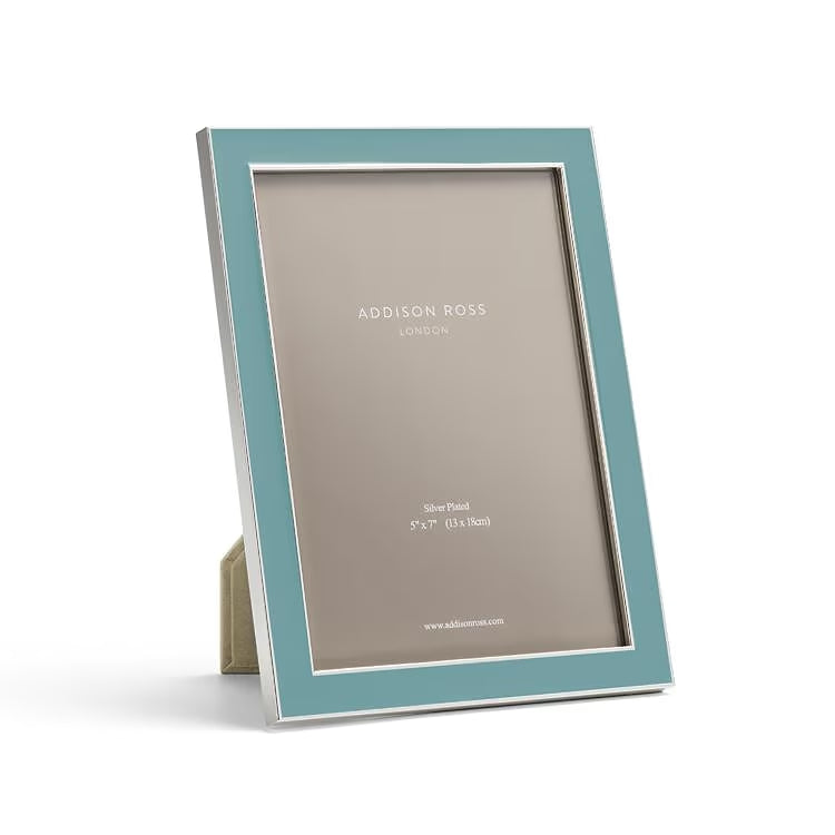Addison Ross - Silver Trim and Chambray Enamel Picture Frame