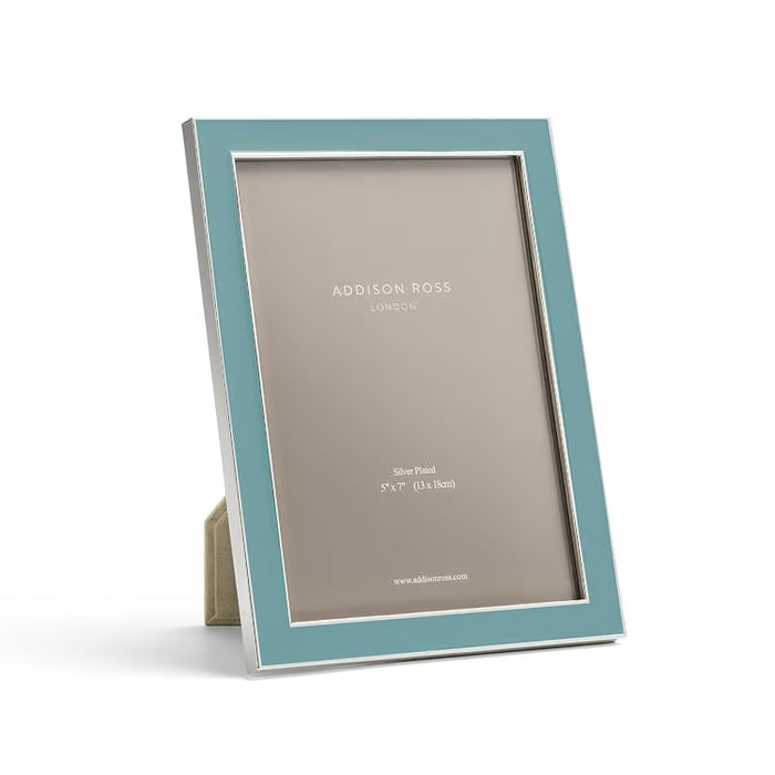 Addison Ross - Silver Trim and Chambray Enamel Picture Frame