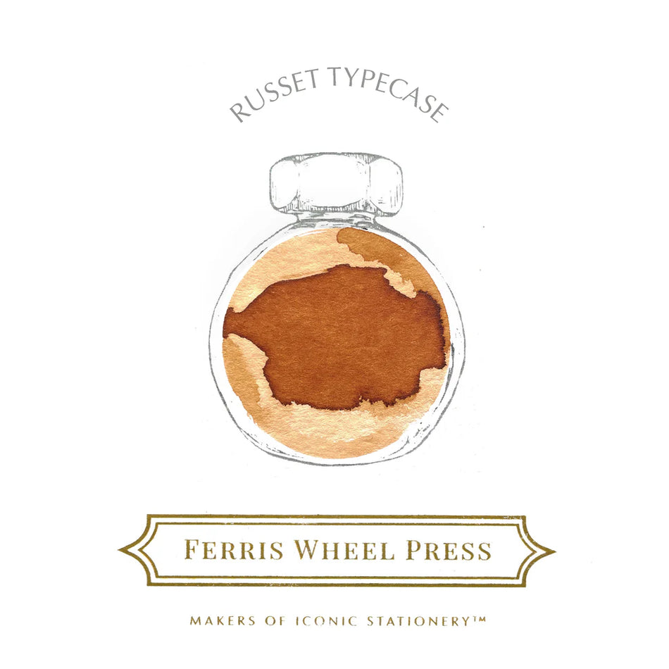 Ferris Wheel Press Fountain Pen Ink (38ml) - Russet Typecase