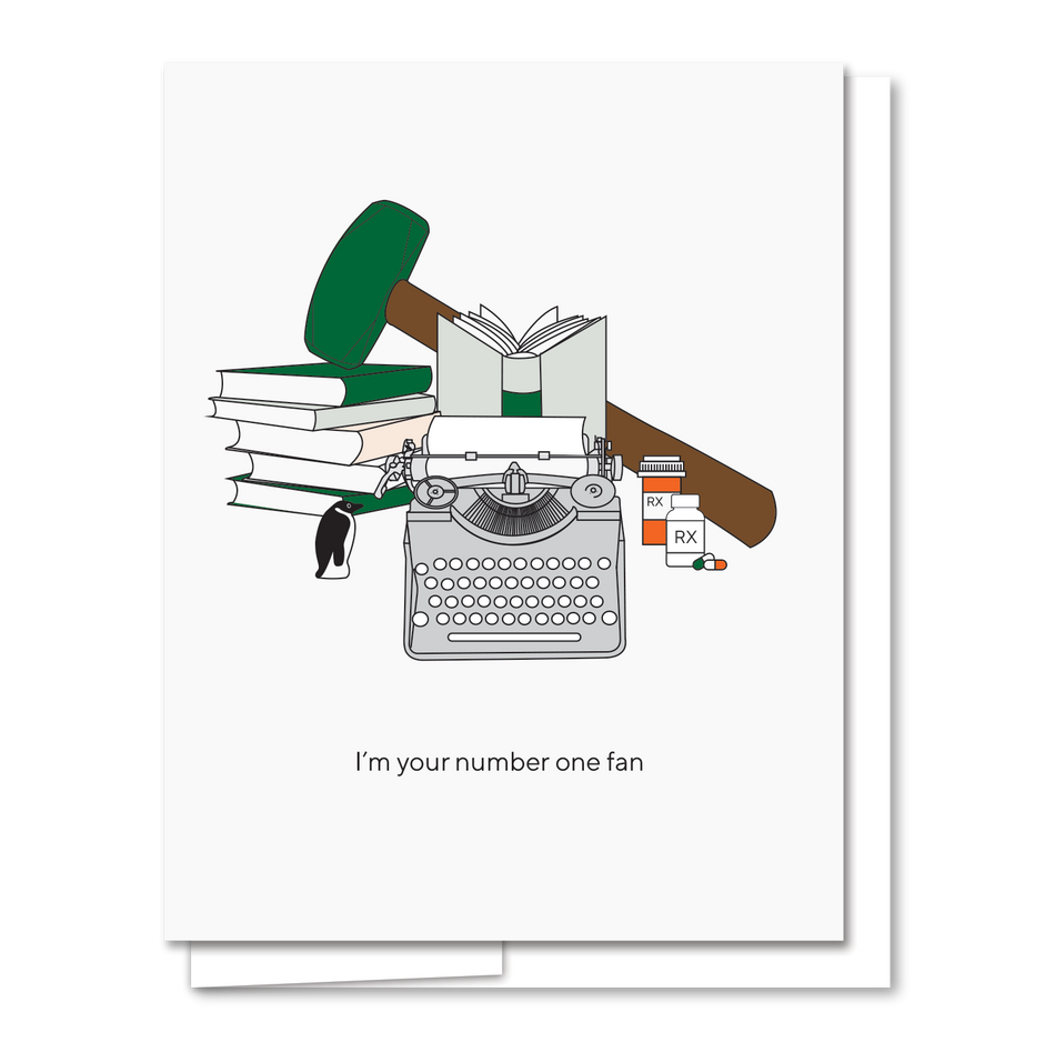 Quick Brown Fox Letterpress No. 1 Fan Misery Card