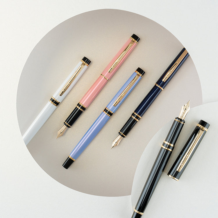 Pilot Grance Fountain Pen - Pearl Blue – Flax Pen to Paper