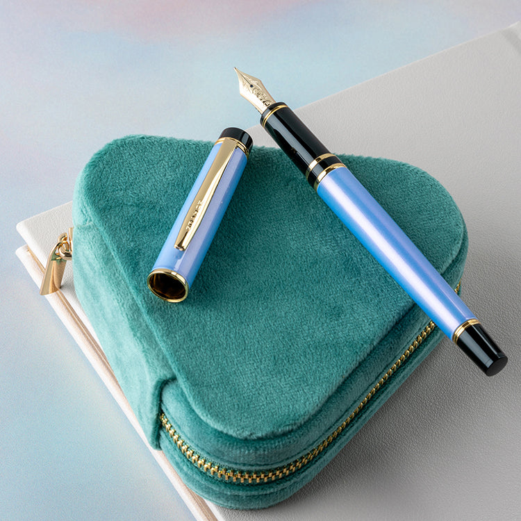 Pilot Grance Fountain Pen - Pearl Blue – Flax Pen to Paper