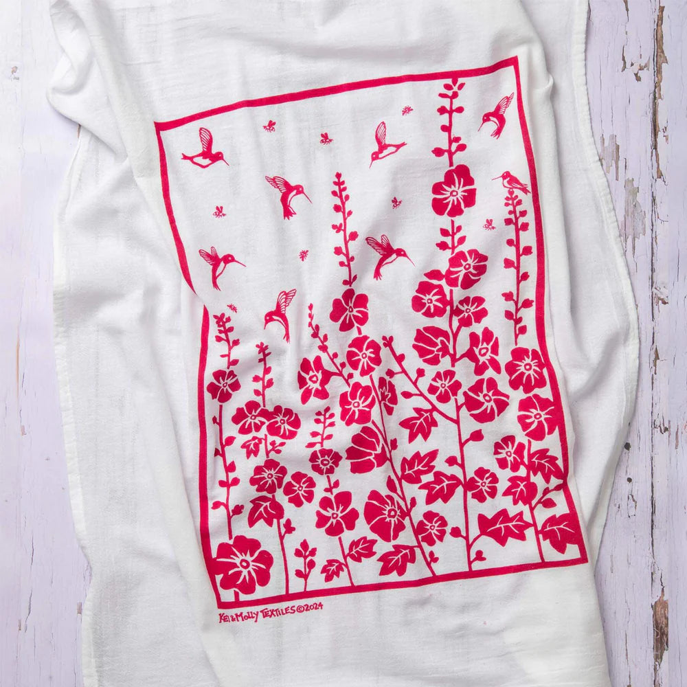 Kei & Molly Flour Sack Dish Towel - Hummingbirds