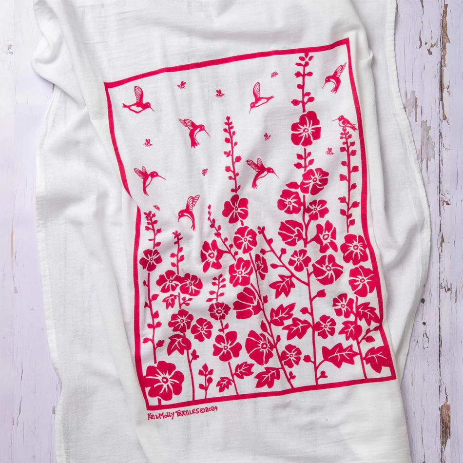 Kei & Molly Flour Sack Dish Towel - Hummingbirds
