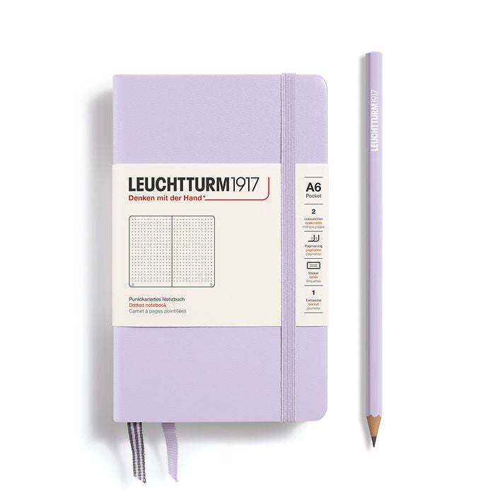 LEUCHTTURM1917 Notebook Hardcover Pocket (A6), 187 pages, Dotted - Lilac