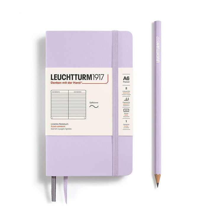 Leuchtturm1917 Lilac, Pocket (A6), Softcover, 123 p., ruled