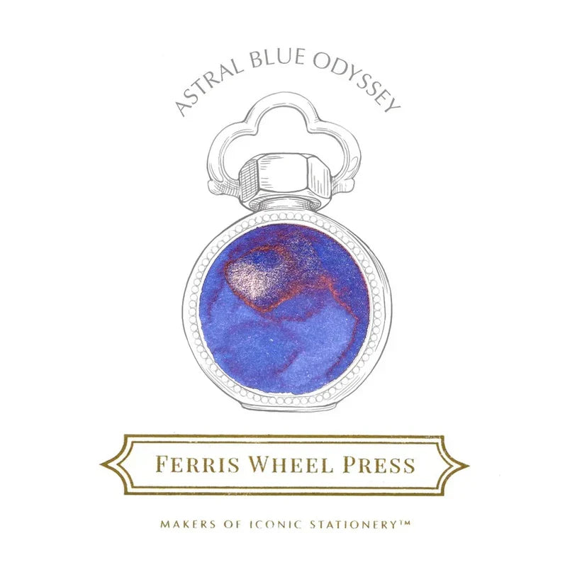 Ferris Wheel Press Fountain Pen Ink (38 mL) - Astral Blue Odyssey