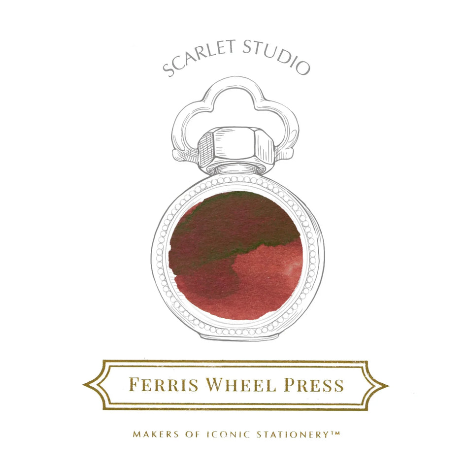 Ferris Wheel Press Fountain Pen Ink (38 mL) - Scarlet Studio