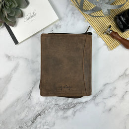 Girologio 12 Slot Zipper Pen Case - Bomber Brown