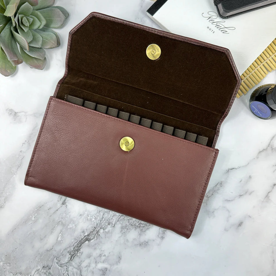 Girologio Pen Clutch (12 Slots) - Antique Brown