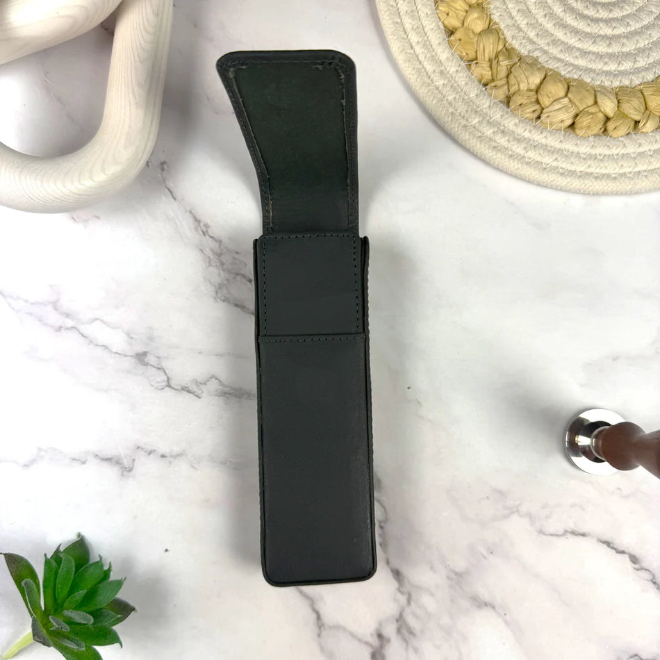 Girologio 2 Pen Magnetic Leather Case - Pacific Green