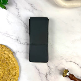 Girologio 3 Pen Magnetic Leather Case - Pacific Green