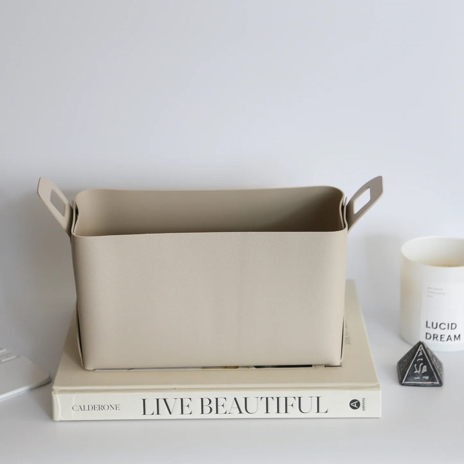 Zora Botanica Foldable Storage Basket - Oatmeal