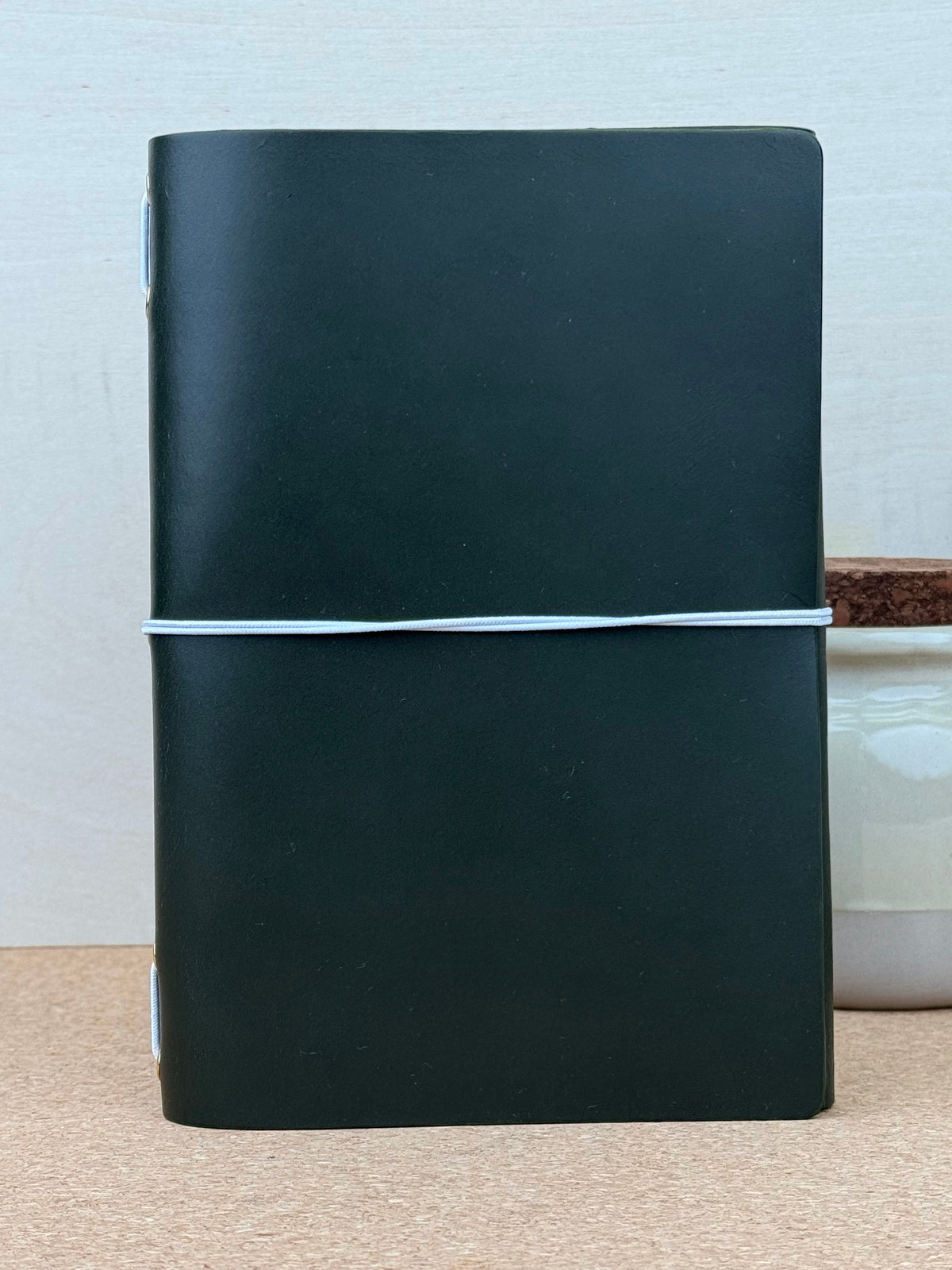 Imperfect Concepts Ollie Leather Notebook - B6 Trifold Olive Plain
