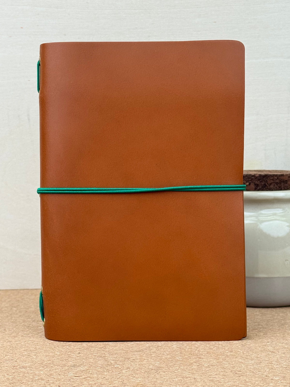 Imperfect Concepts Ollie Leather Notebook - B6 Trifold Cognac Plain