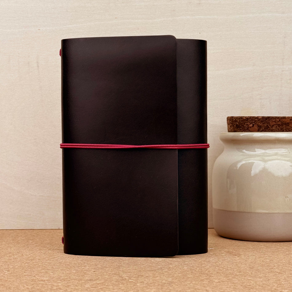 Imperfect Concepts Jasper Notebook - A6 Trifold - Umber