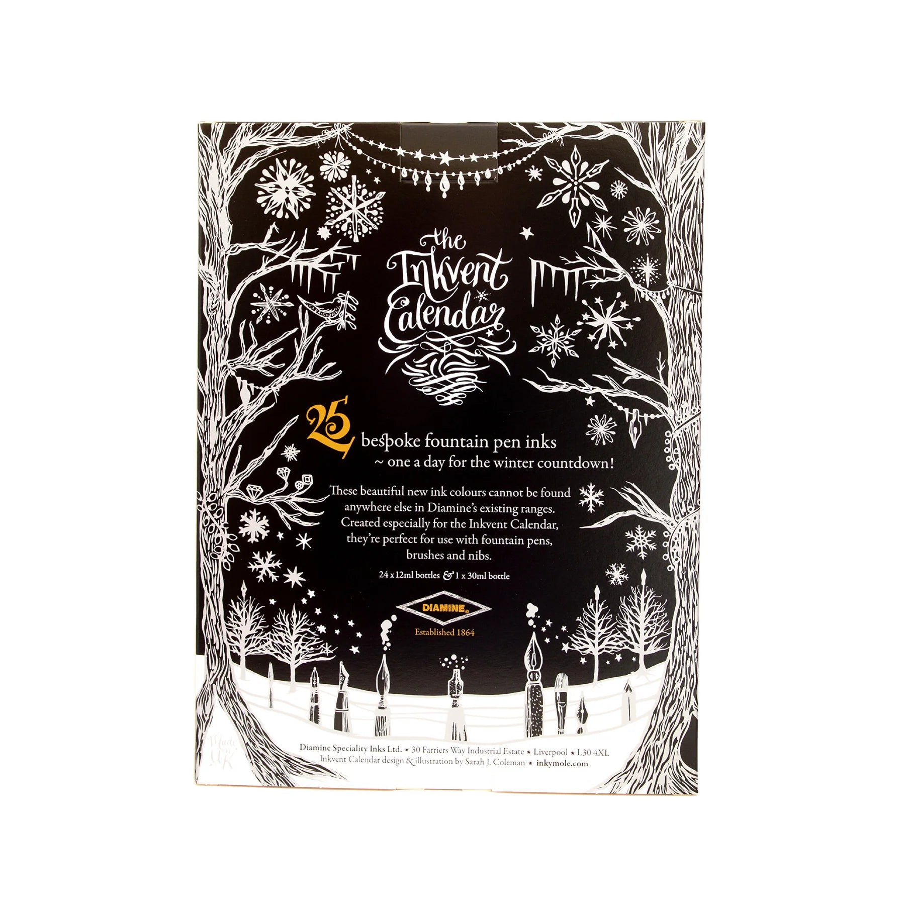Diamine Inkvent Calendar 2024 *PREORDER* Flax Pen to Paper