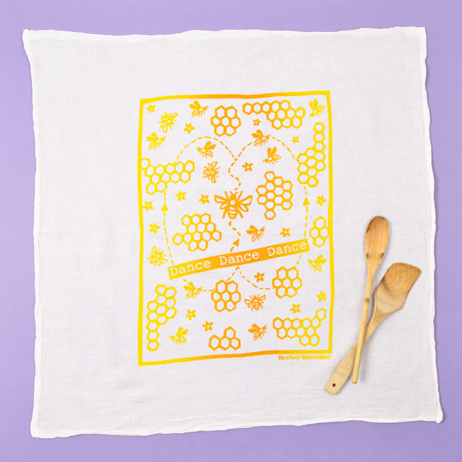 Kei & Molly Flour Sack Dish Towel - Dance Dance